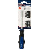 Отверточная рукоятка КОБАЛЬТ Ultra Grip с набором бит 9 предметов, 646-676